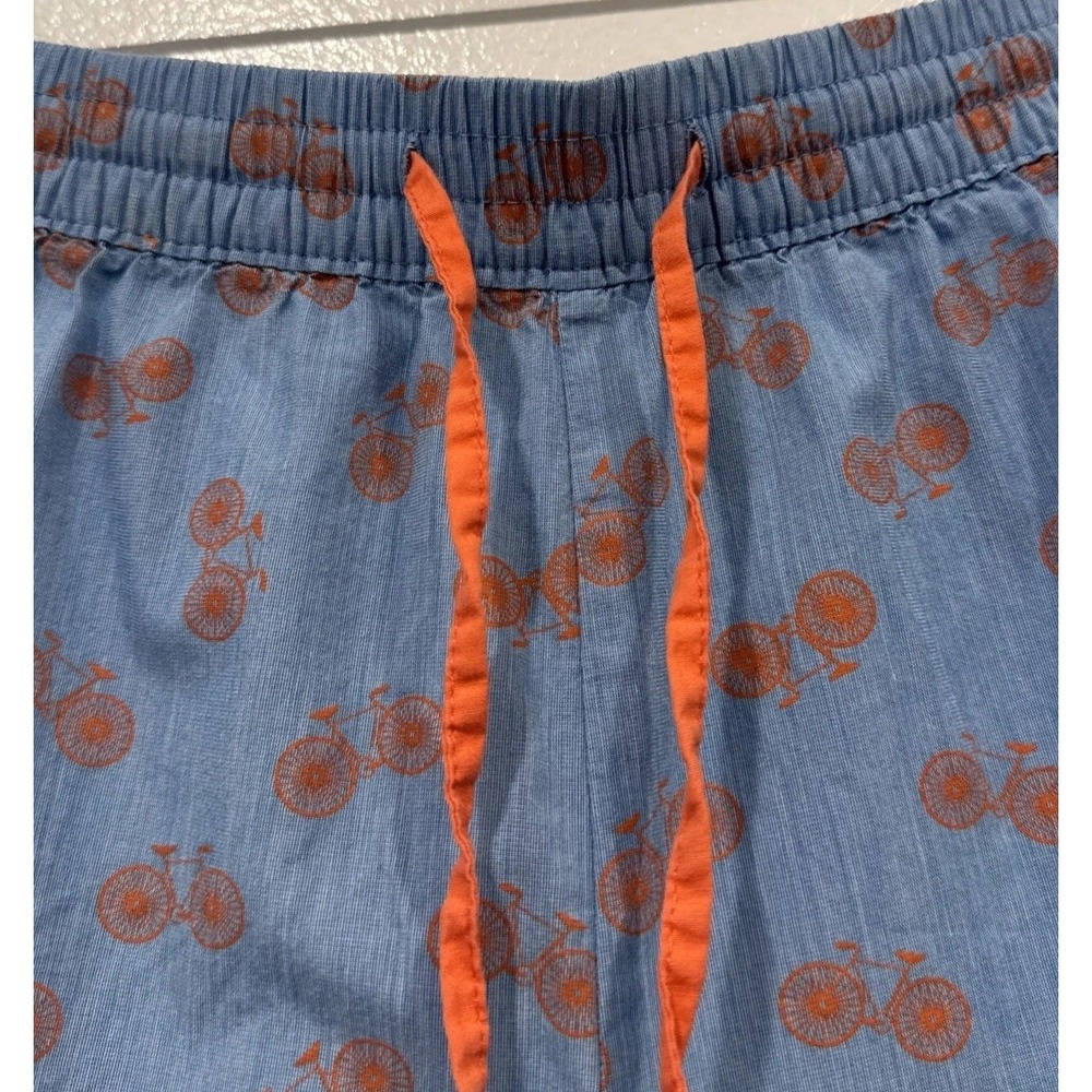 GapBody Pajama Shorts Womens Size Small Bicycle Print Drawstring Cotton - Picture 2 of 7